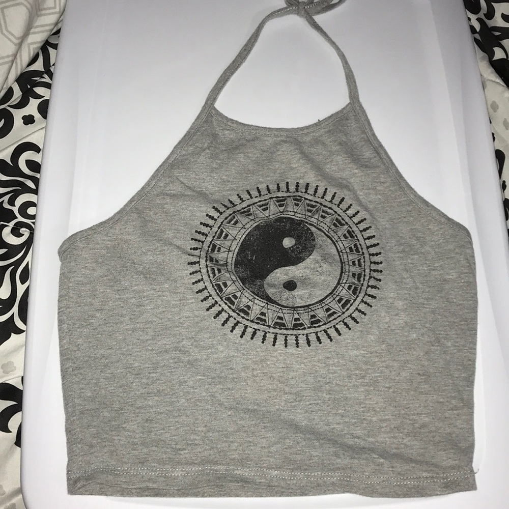 A cute gray crop top